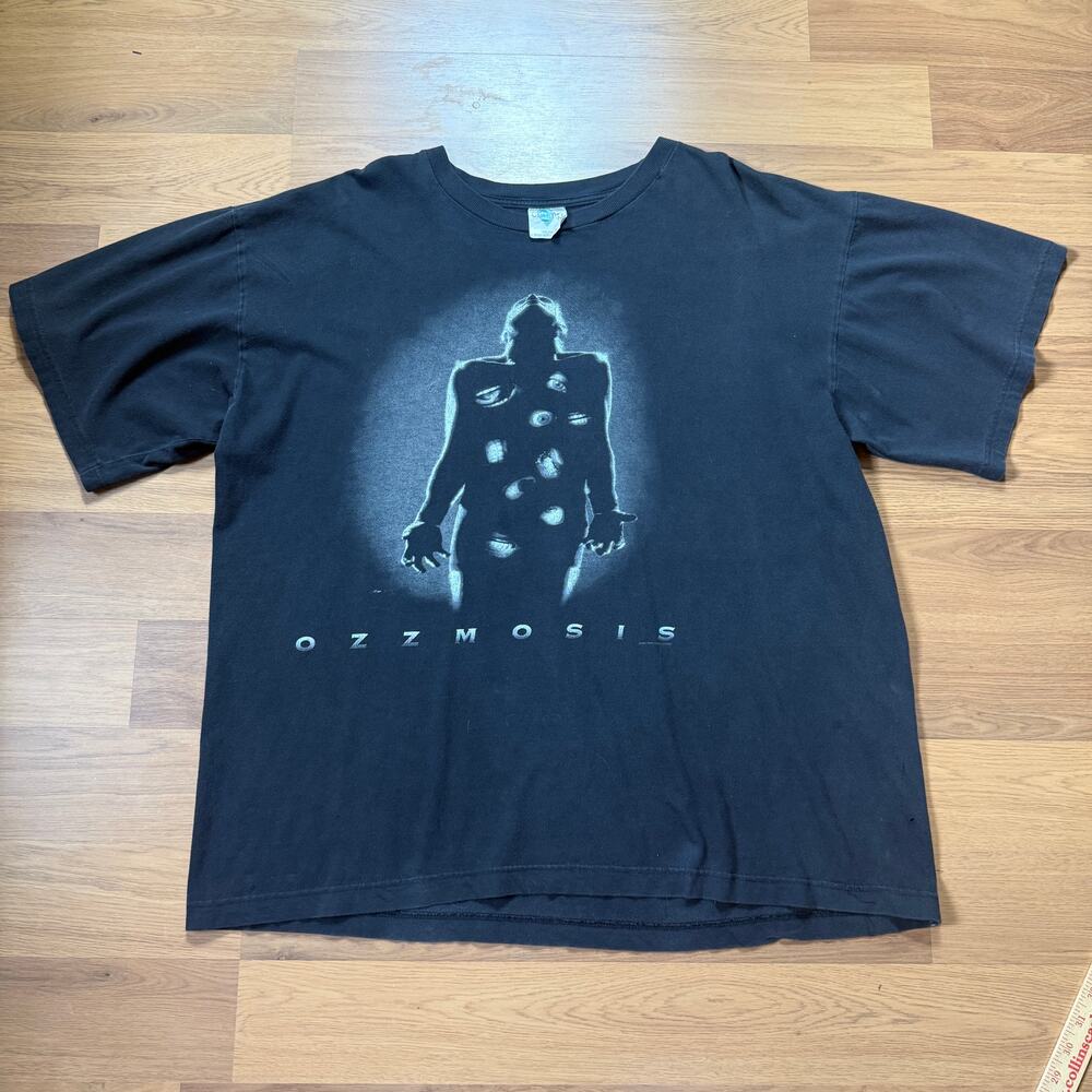 Men's Vintage 1995 Ozzy Osbourne Ozzmosis Black Concert Tour Tee Shirt Sz XL VTG